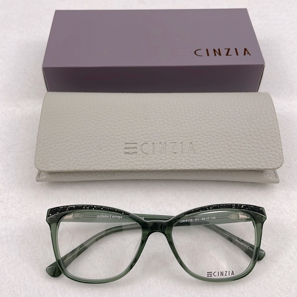 NWT CINZIA Glasses Frame, case and box